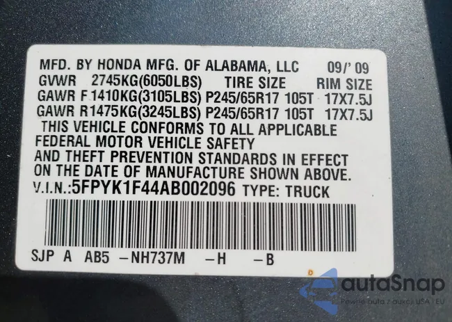 5FPYK1F44AB002096: 43208749