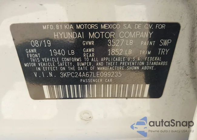 3KPC24A67LE099235: 43208825