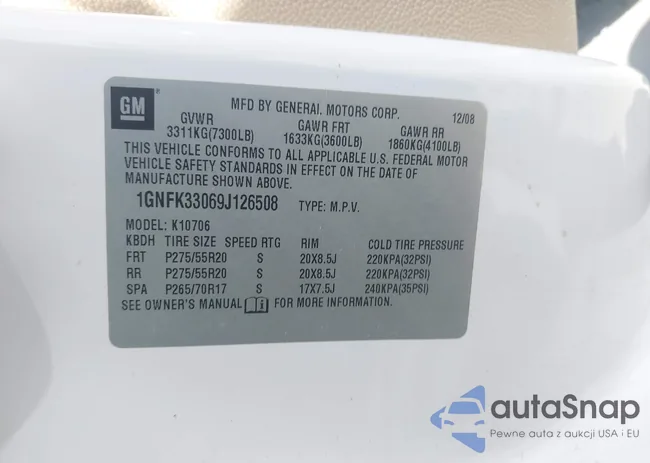 1GNFK33069J126508: 43208832