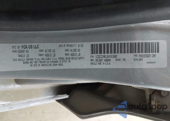 1C3CCCAB1GN181682: 43208834