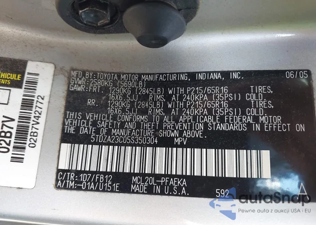 5TDZA23C05S350304: 43209976