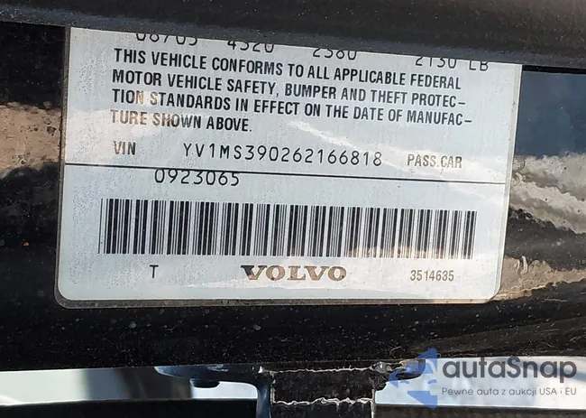 YV1MS390262166818: 43210264