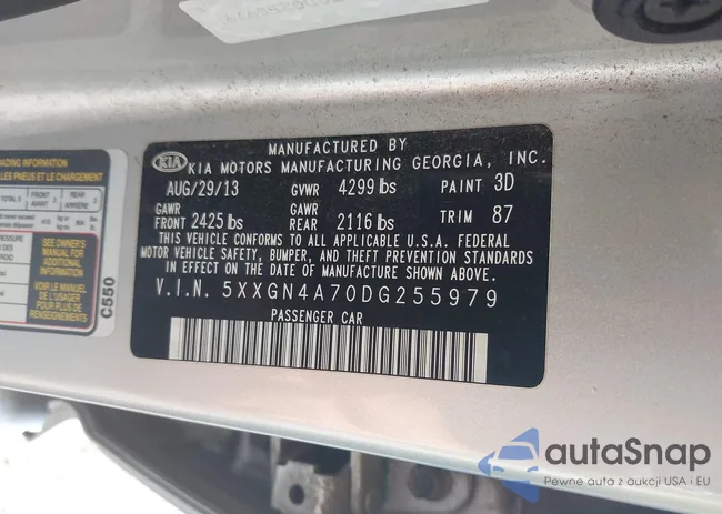 5XXGN4A70DG255979: 43209851