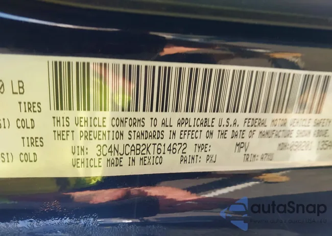 3C4NJCAB2KT614672: 43209881