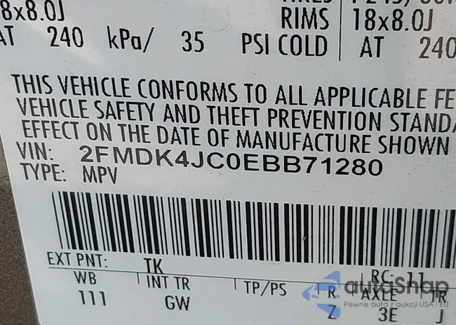 2FMDK4JC0EBB71280: 43211251