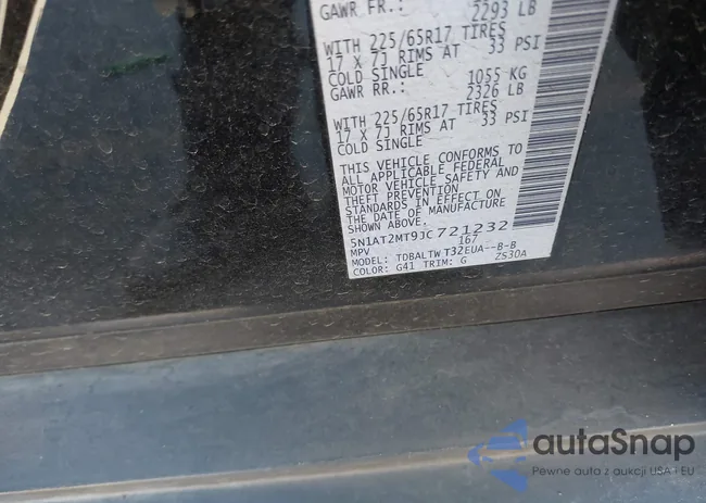 5N1AT2MT9JC721232: 43211272