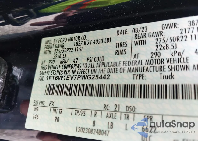 1FT6W1EV7PWG25442: 43211344