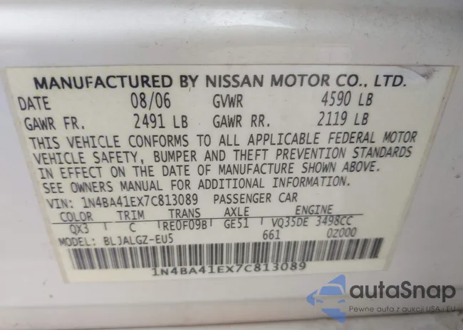 1N4BA41EX7C813089: 43211504