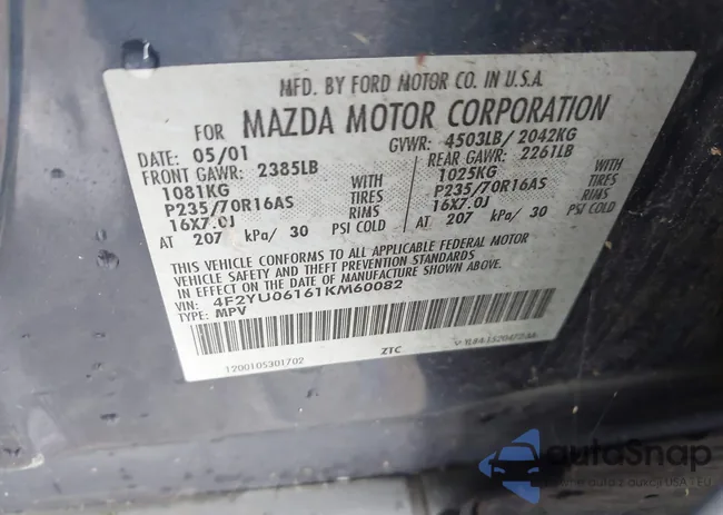 4F2YU06161KM60082: 43211982