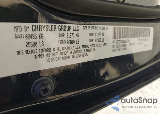 2C3CCAGG9DH567441: 43212187