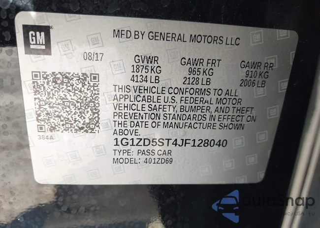 1G1ZD5ST4JF128040: 43211838