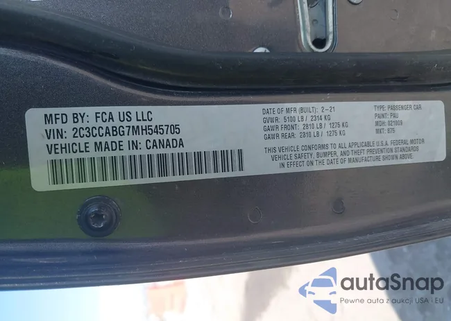 2C3CCABG7MH545705: 43213042