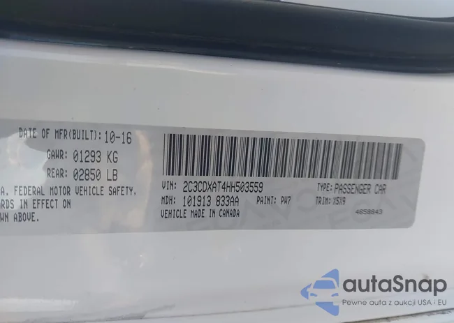 2C3CDXAT4HH503559: 43213230