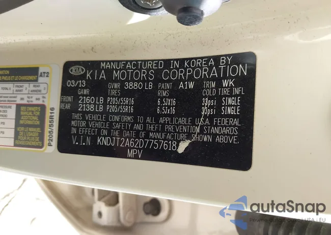 KNDJT2A62D7757618: 43213332