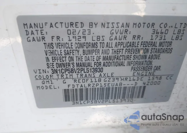 3N1CP5BV2PL513930: 43213931