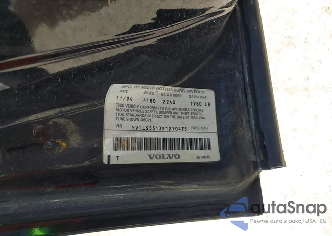 YV1LS5513S1210475: 43213627