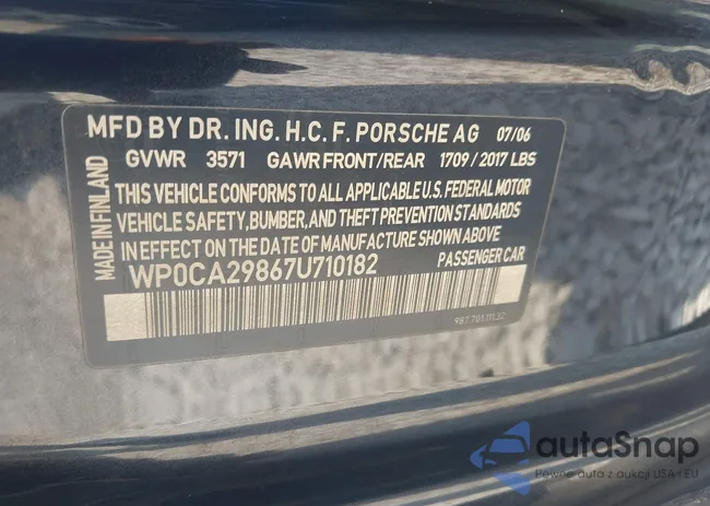 WP0CA29867U710182: 43215065