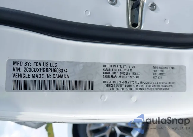 2C3CDXHG0PH603374: 43215132