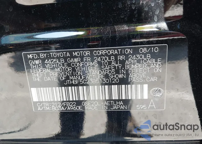 JTHBF5C23B5130120: 43215159