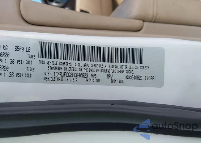 1C4RJFCG2FC840823: 43215232