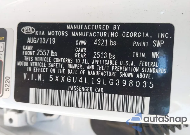 5XXGU4L19LG398035: 43215409