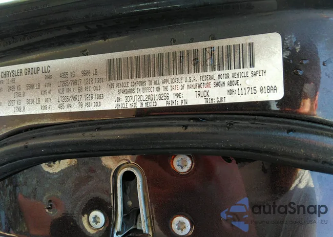 3D7UT2CL2AG118256: 43214770