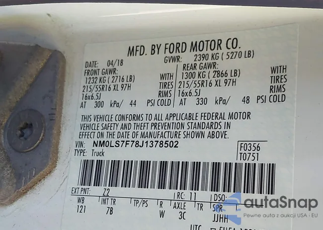 NM0LS7F78J1378502: 43214821