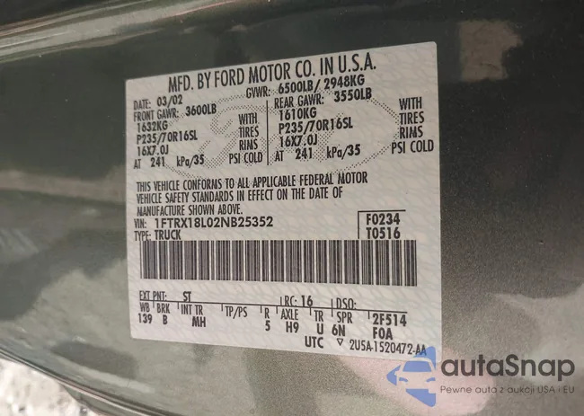 1FTRX18L02NB25352: 43214888