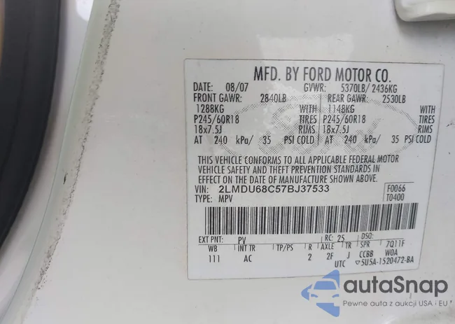 2LMDU68C57BJ37533: 43214899