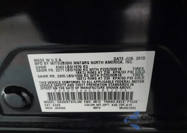 4A4AP4AW6FE042574: 43215960