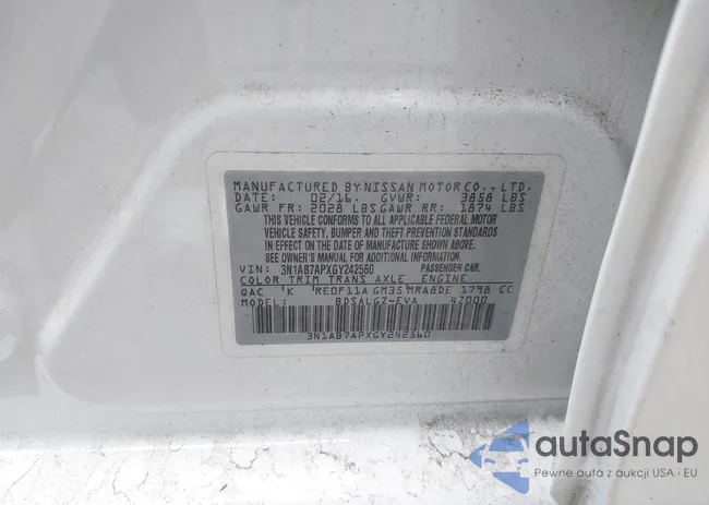 3N1AB7APXGY242560: 43216123