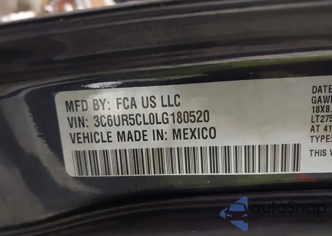 3C6UR5CL0LG180520: 43216426