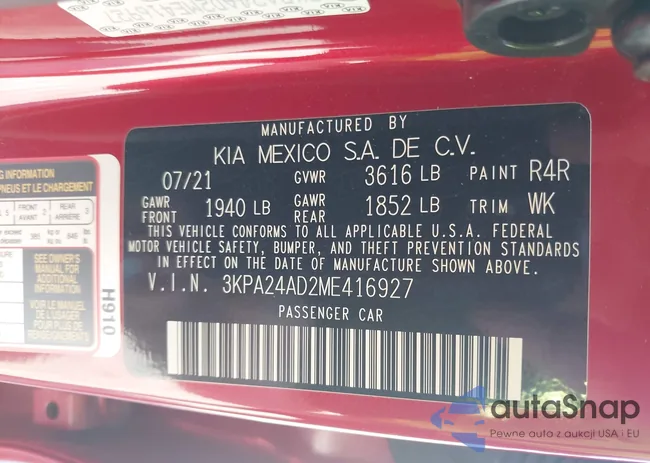 3KPA24AD2ME416927: 43215564