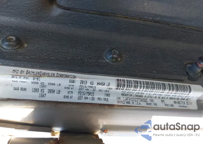 1J4FA49S62P704565: 43215874