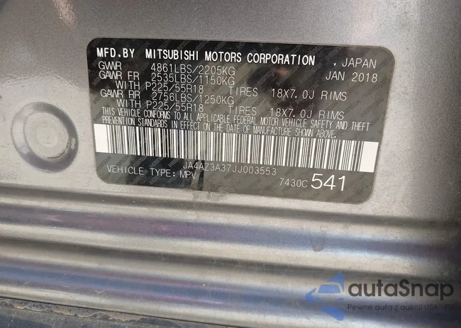 JA4AZ3A37JJ003553: 43216959