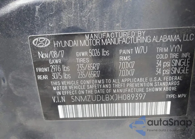 5NMZUDLBXJH089397: 43216966