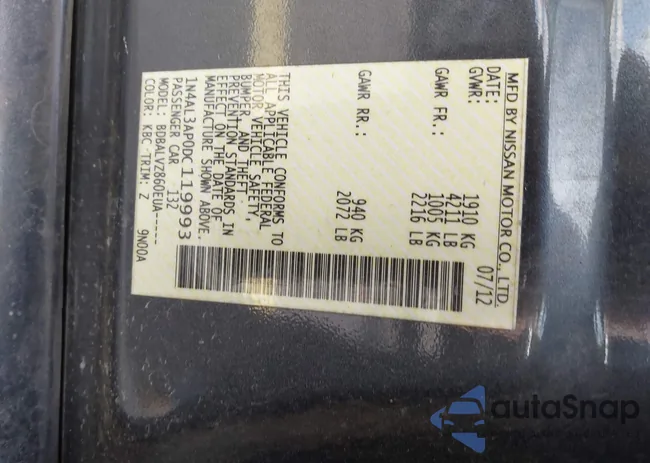 1N4AL3AP0DC119993: 43216729