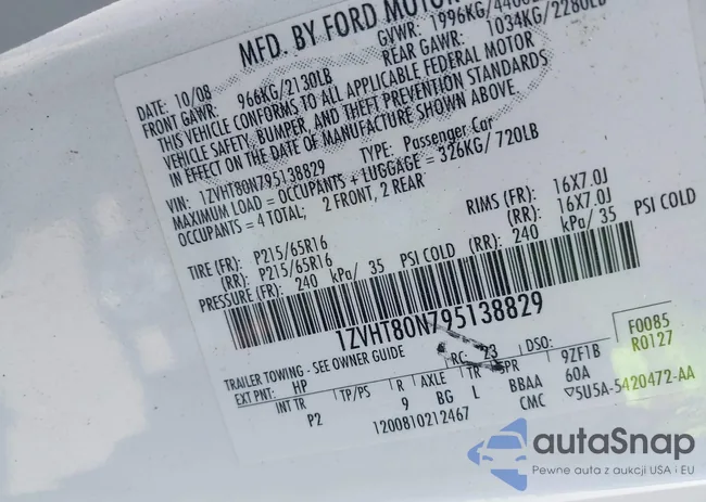 1ZVHT80N795138829: 43217919