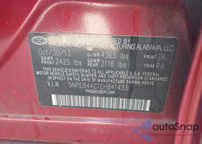 5NPEB4AC1EH841433: 43218124