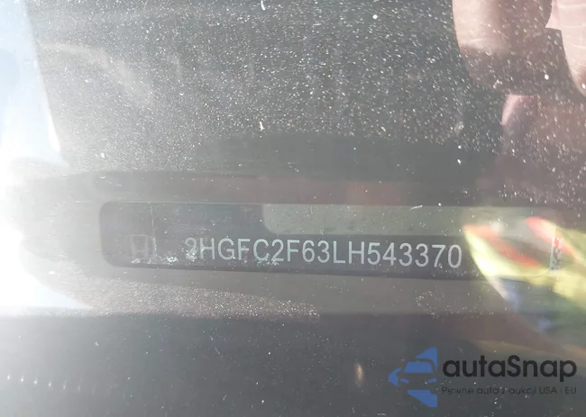 2HGFC2F63LH543370: 43218245