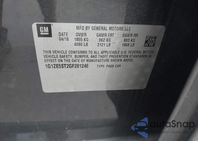 1G1ZE5ST2GF281246: 43218268