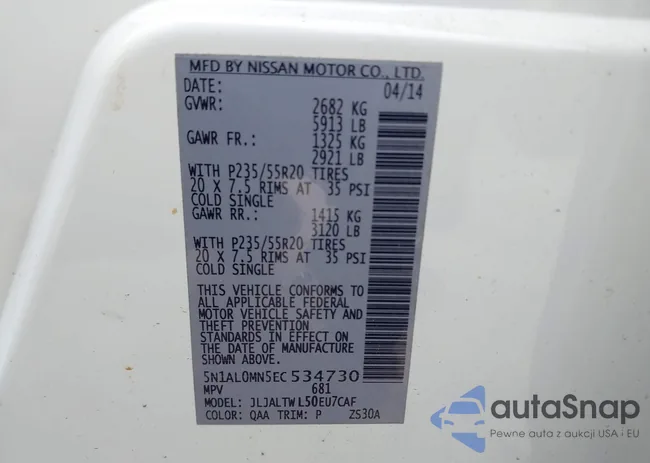 5N1AL0MN5EC534730: 43218331