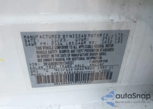 3N1AB8BV7RY248337: 43218412