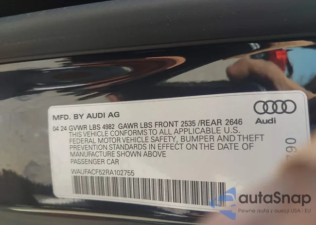 WAUFACF52RA102755: 43218417