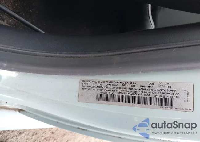 3VWRG3AG6AM027523: 43218484