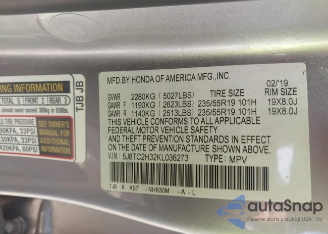 5J8TC2H32KL036273: 43217885