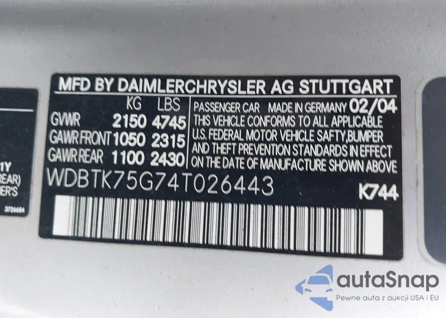 WDBTK75G74T026443: 43219070