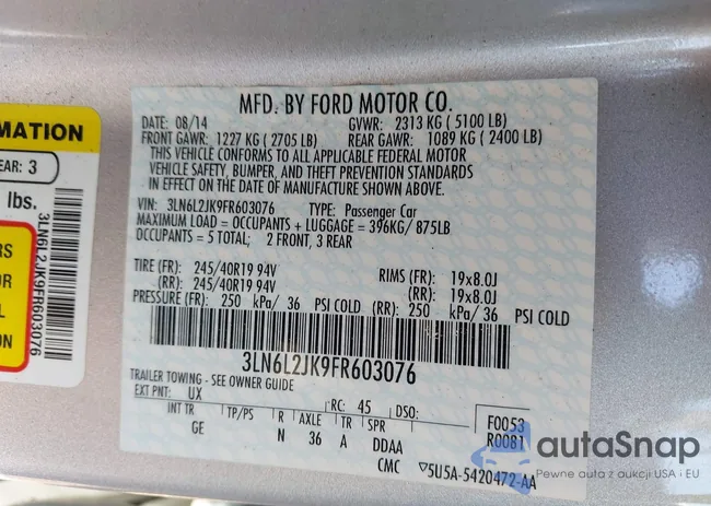 3LN6L2JK9FR603076: 43219118