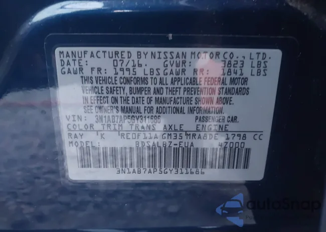 3N1AB7AP5GY311686: 43219127