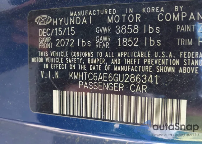 KMHTC6AE6GU286341: 43219318